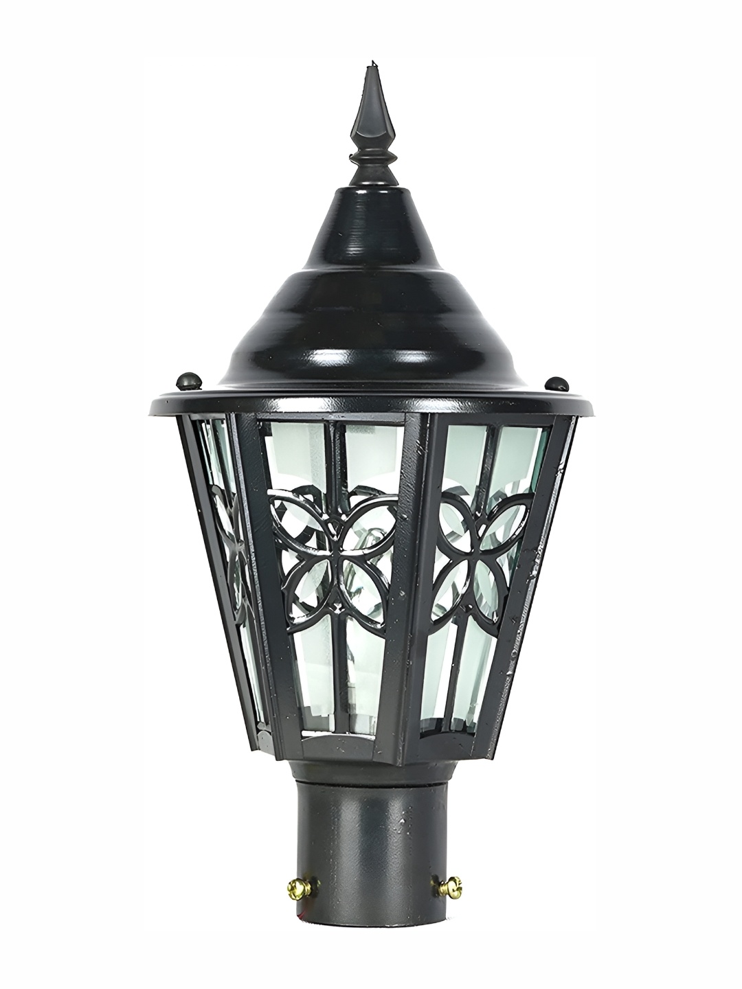 

SPARK WORLD Black Textured Bell Shaped Outdoor Lamp