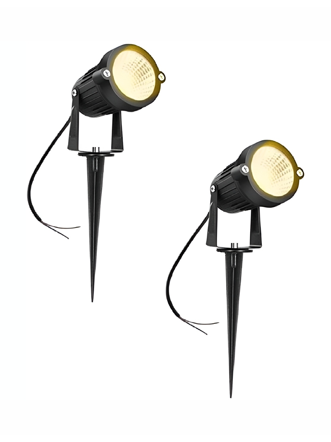 

SPARK WORLD Yellow 2 Pieces Aluminium Spherical Outdoor Lamps
