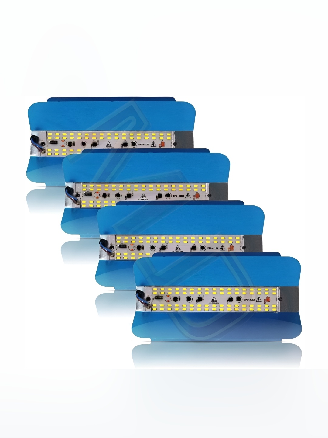 

SPARK WORLD White & Blue 4 Pieces Colorblocked Aluminium Rectangle Outdoor Lamps