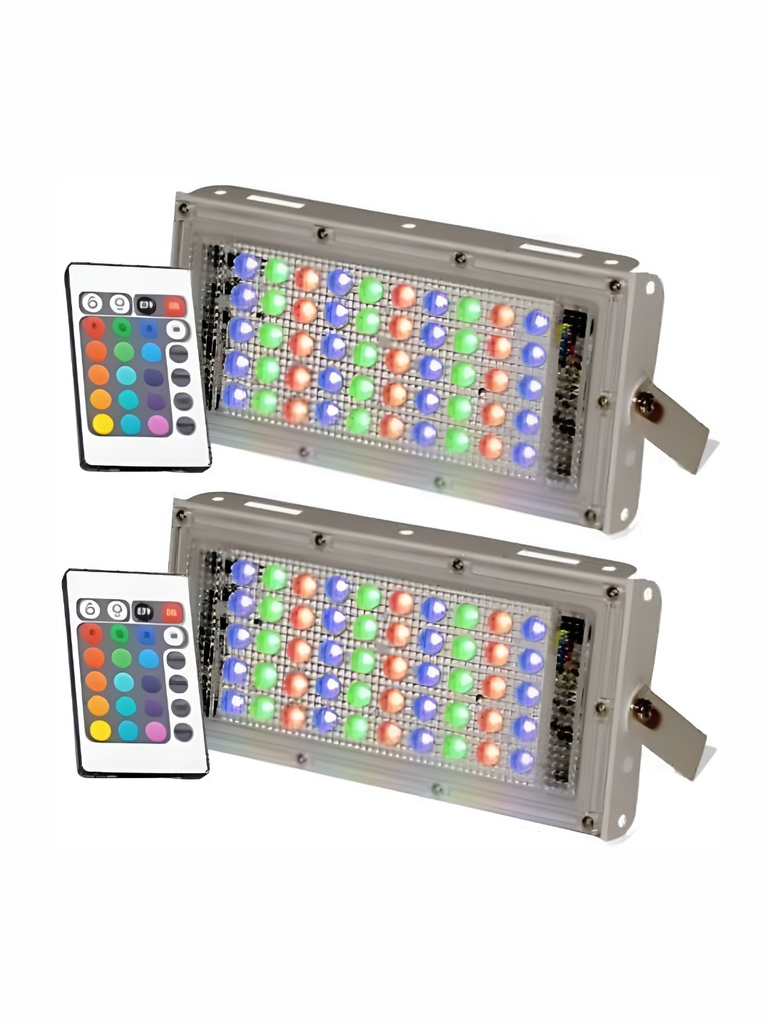 

SPARK WORLD Grey 2 Pieces Rectangle Metal Self Assembly Outdoor Lamps