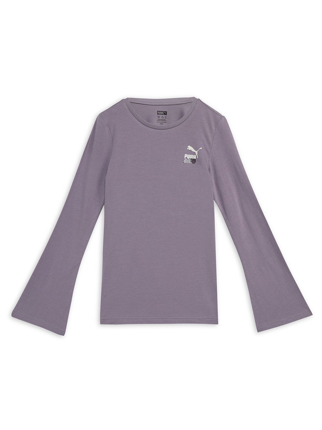 

Puma Girls Long-sleeve Youth Slim Fit Tee, Purple