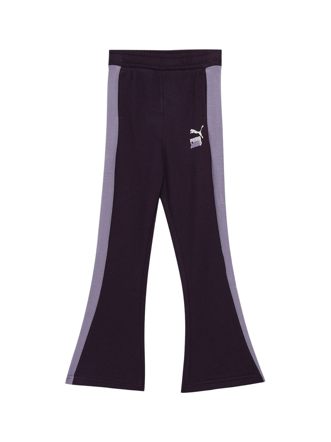 

Puma LAVA LAND Girls Cotton Flared Track Pants, Purple