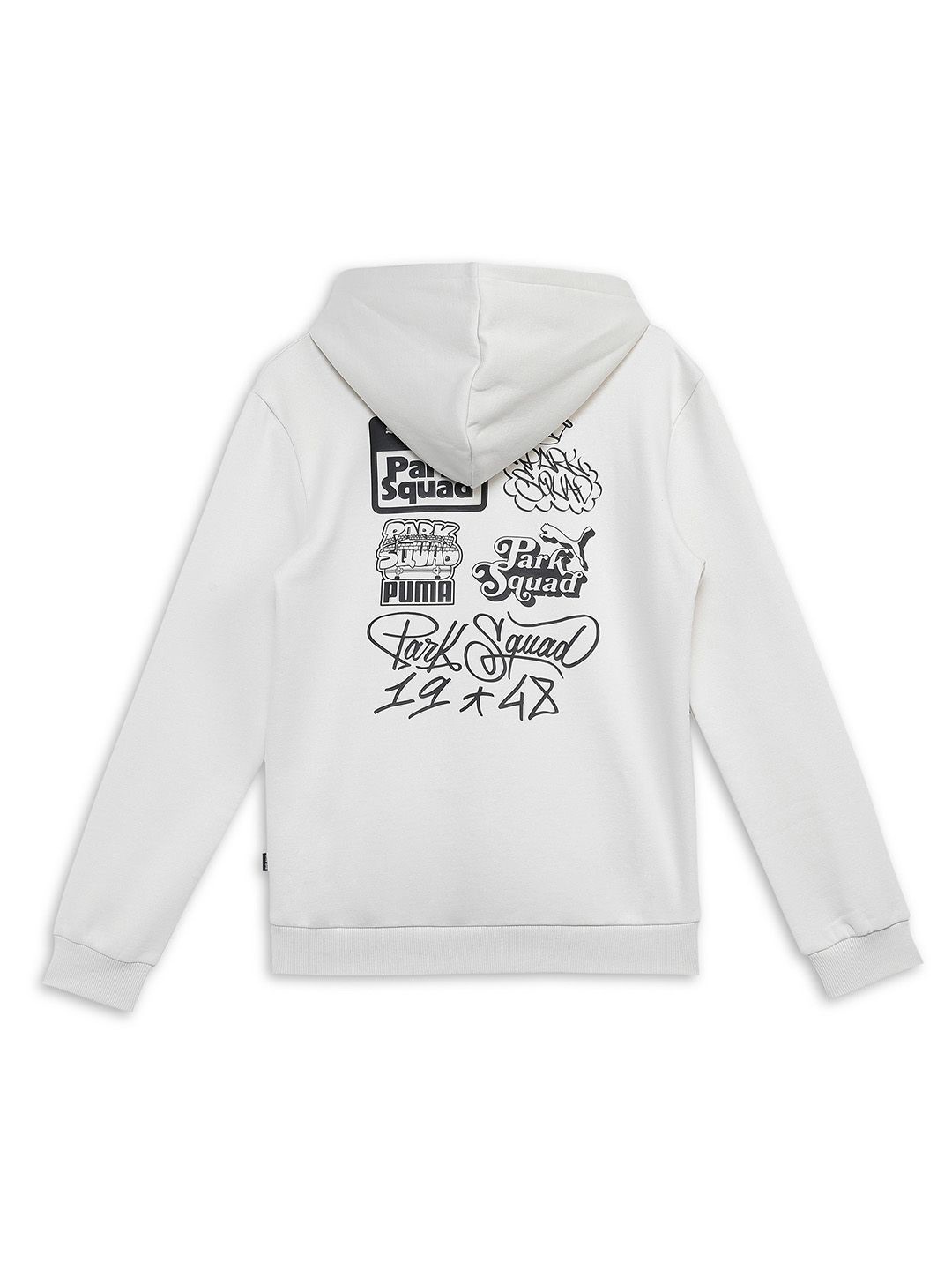 

Puma MID 90s Boys Printed Cotton Hoodie, White