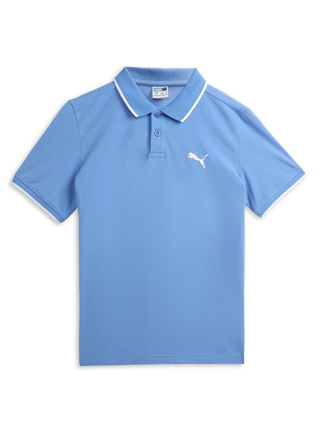 

Puma Collar Tipping Polo B Boys Cotton Youth T-Shirts, Blue