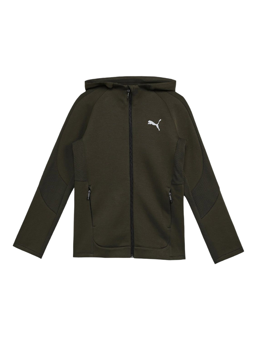 

Puma EVOSTRIPE Boys Full-Zip Youth Hoodie, Green