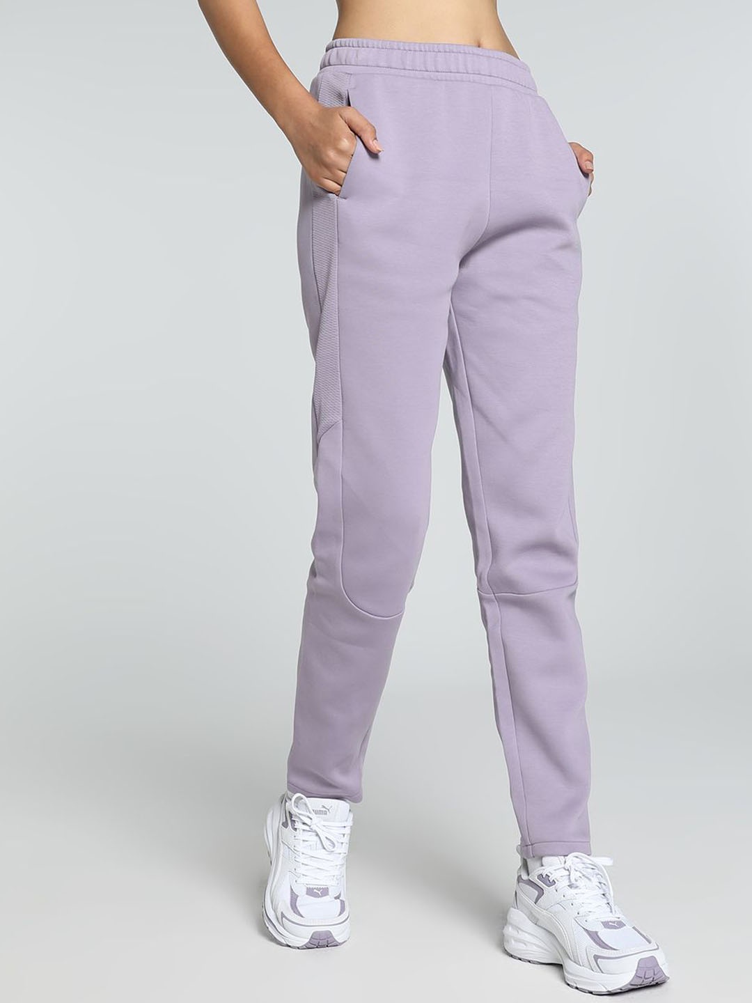 

Puma EVOSTRIPE Women Cotton Track Pants, Lavender