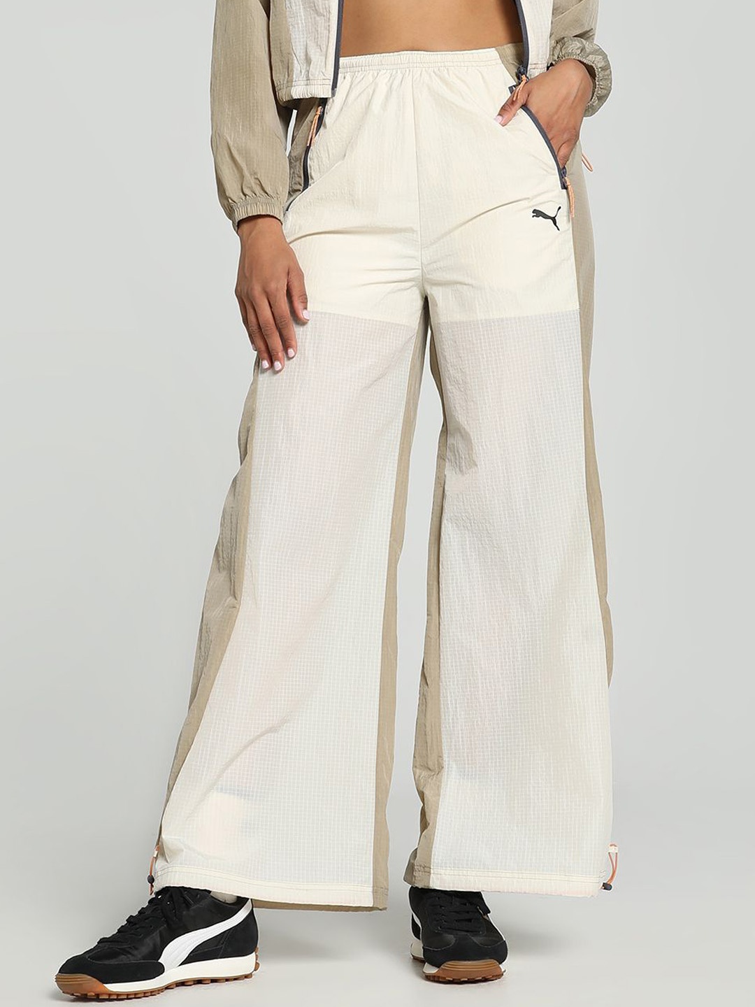

Puma Dare To Parachute Relaxed Fit Pants, White