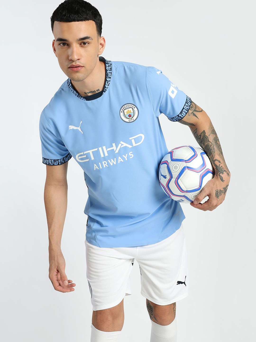 

Puma Manchester City 24/25 Authentic Home Jersey, Blue