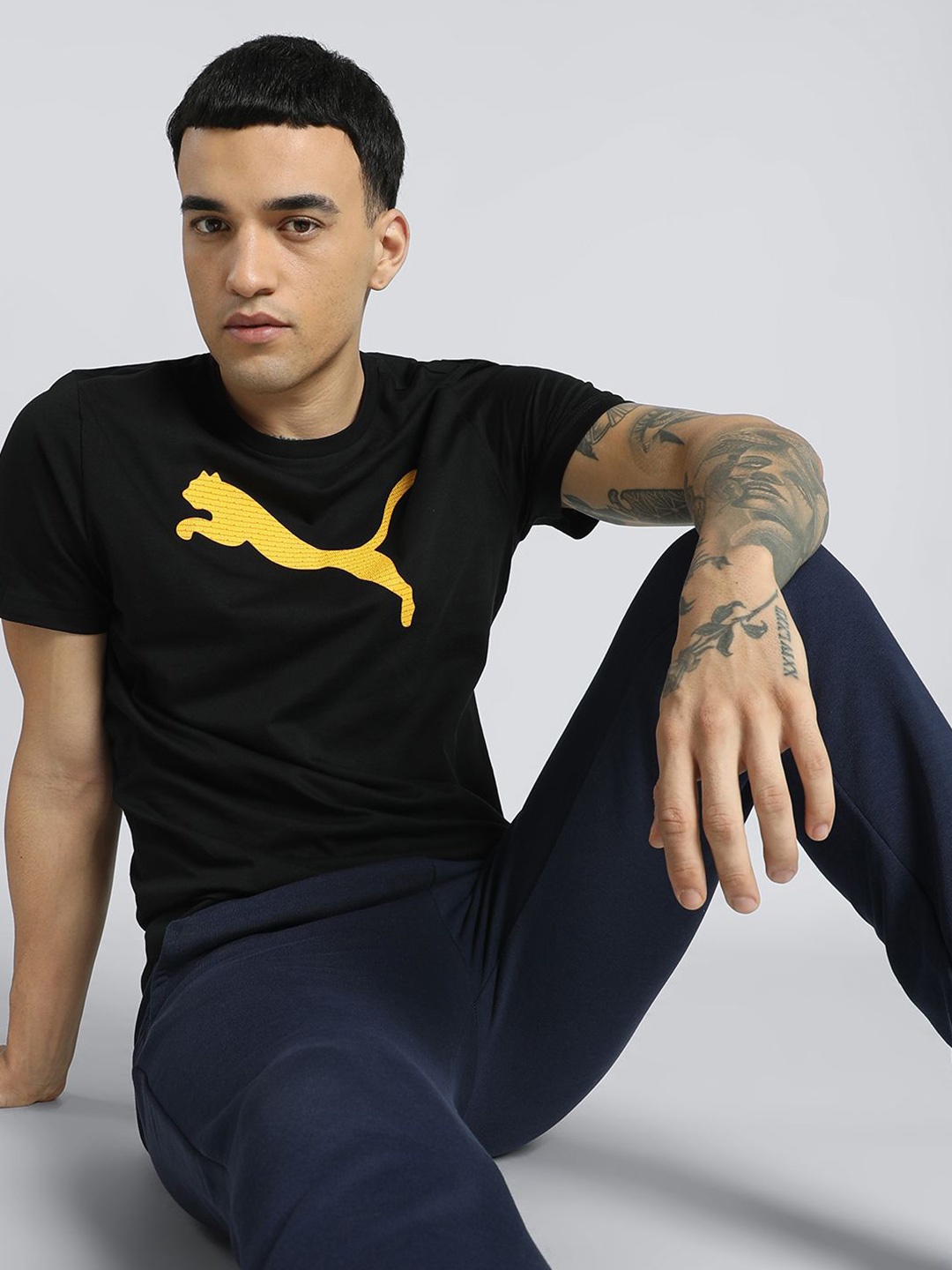 

Puma Graphic Logo Slim Fit T-shirt, Black