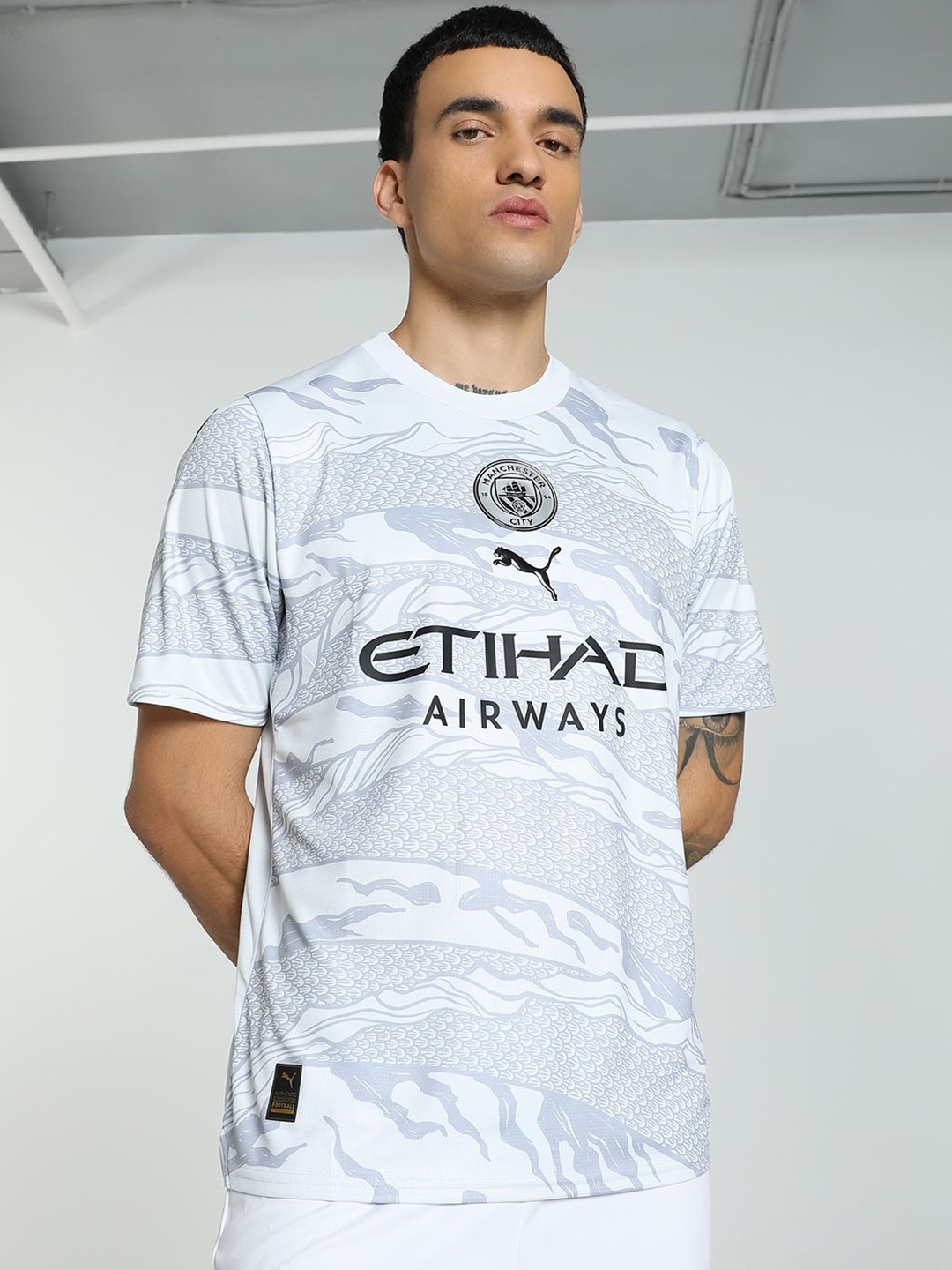 

Puma Manchester City Year of the Dragon Football Jersey, Grey