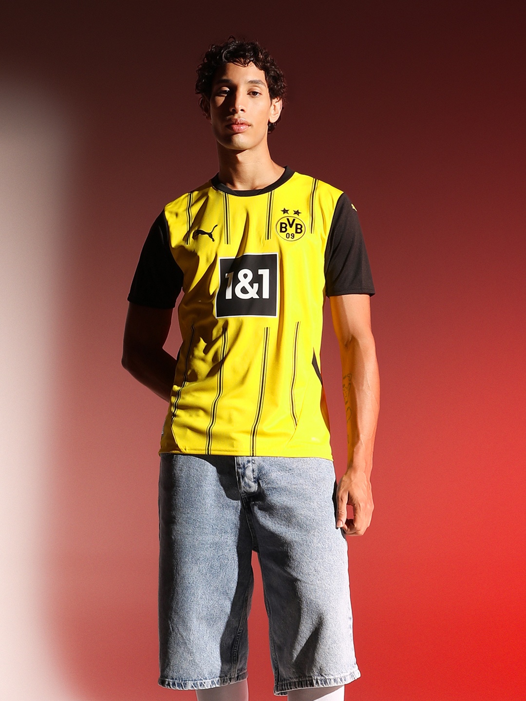 

Puma Colourblocked Borussia Dortmund 24/25 Men's Home Jersey, Yellow
