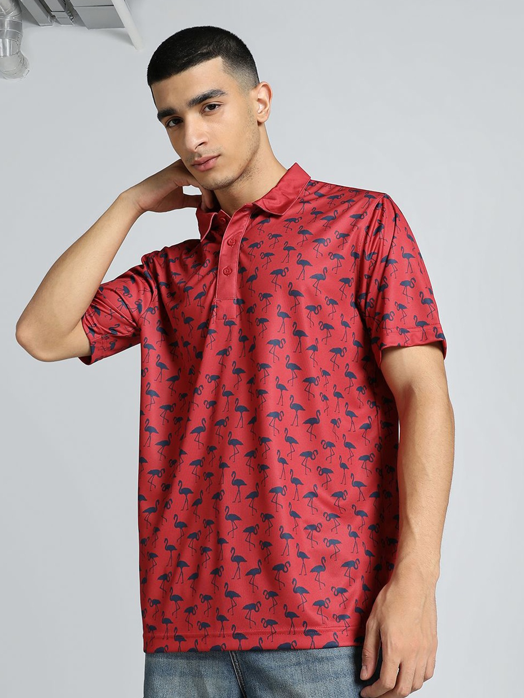 

Puma Relaxed Fit Premium Polo Collar T-Shirt, Red