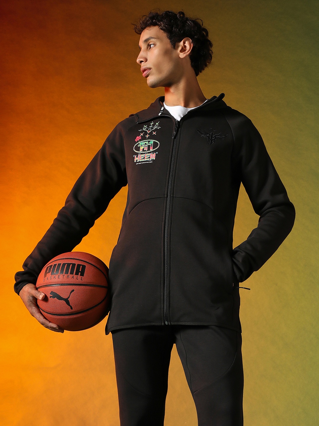 

Puma MELO 1Love Dime Basketball Jacket, Black