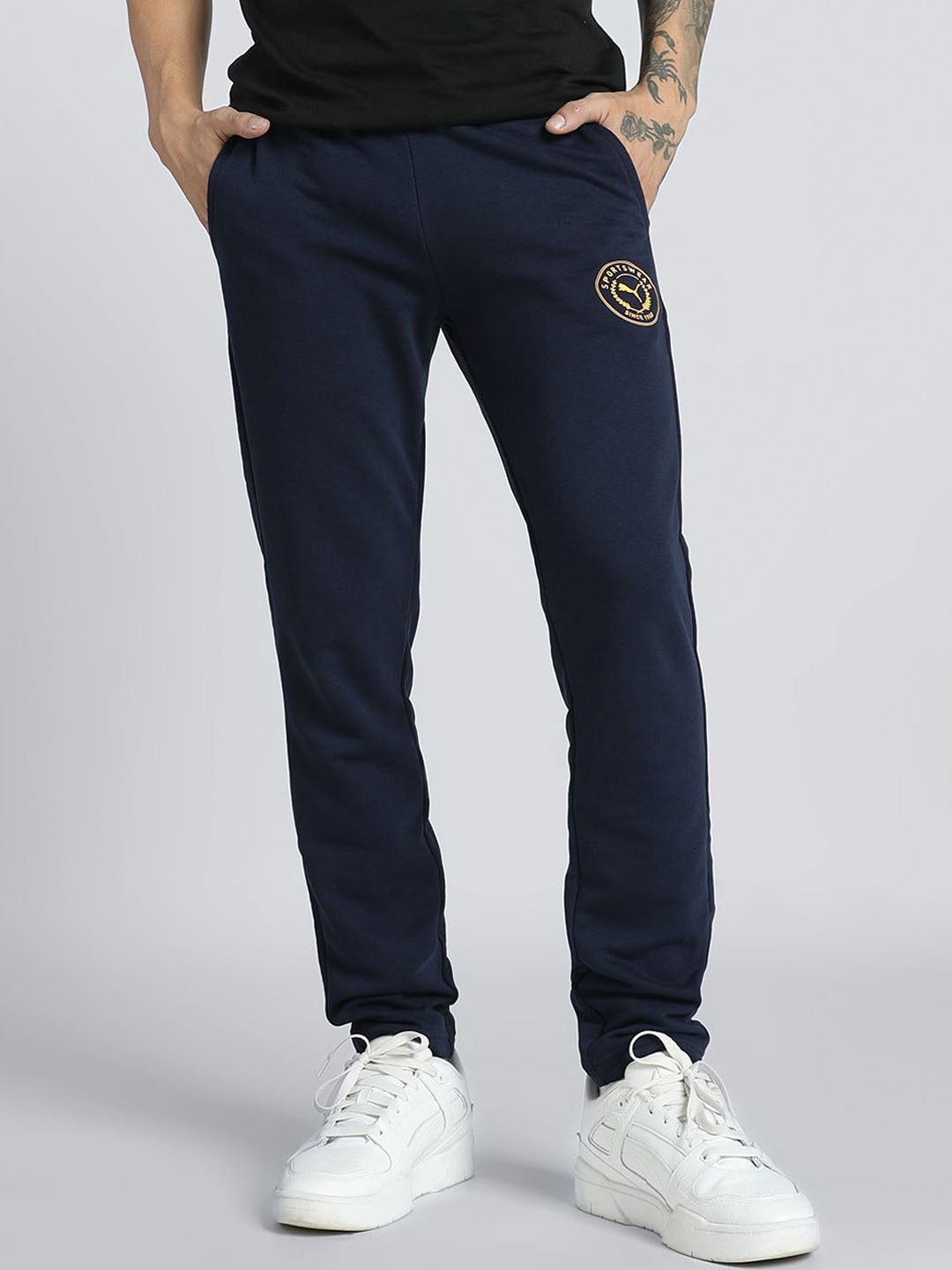 

Puma Men Varsity Graphic Slim Fit Joggers, Blue