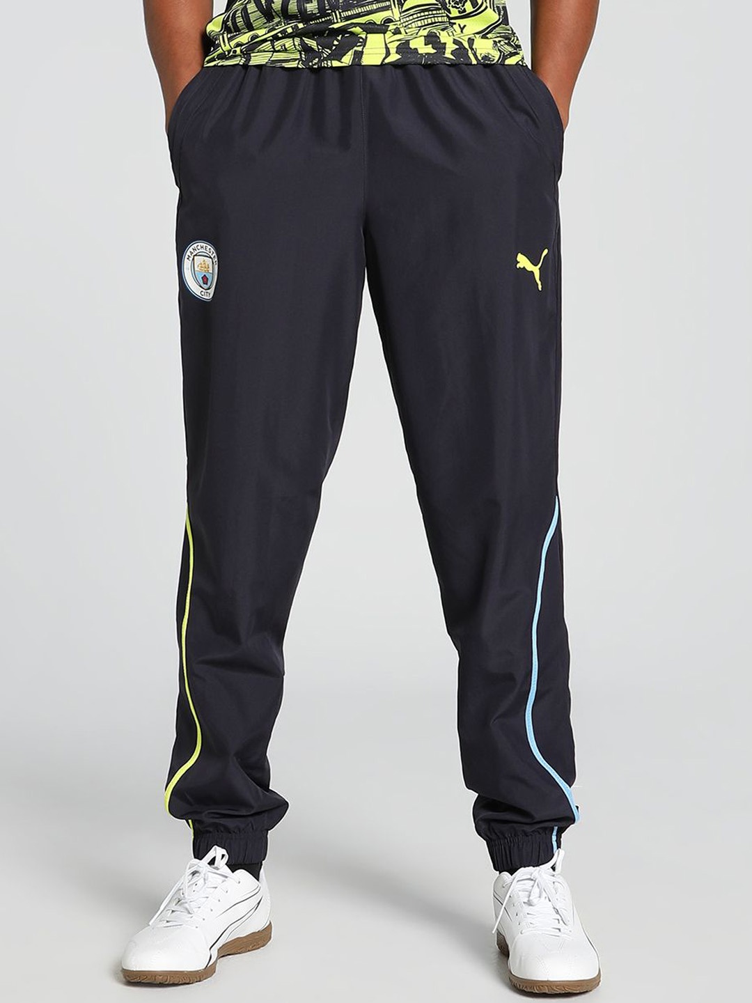 

Puma Manchester City Pre-Match Men Slim-Fit Football Woven Pants, Navy blue