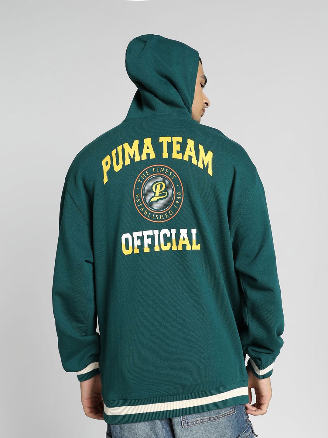 

Puma x HARRDY SANDHU Cotton Relaxed Fit Hoodie, Green
