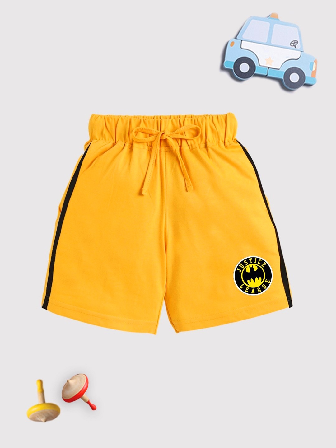 

YK X Minute Mirth Boys Batman Printed Pure Cotton Shorts, Yellow