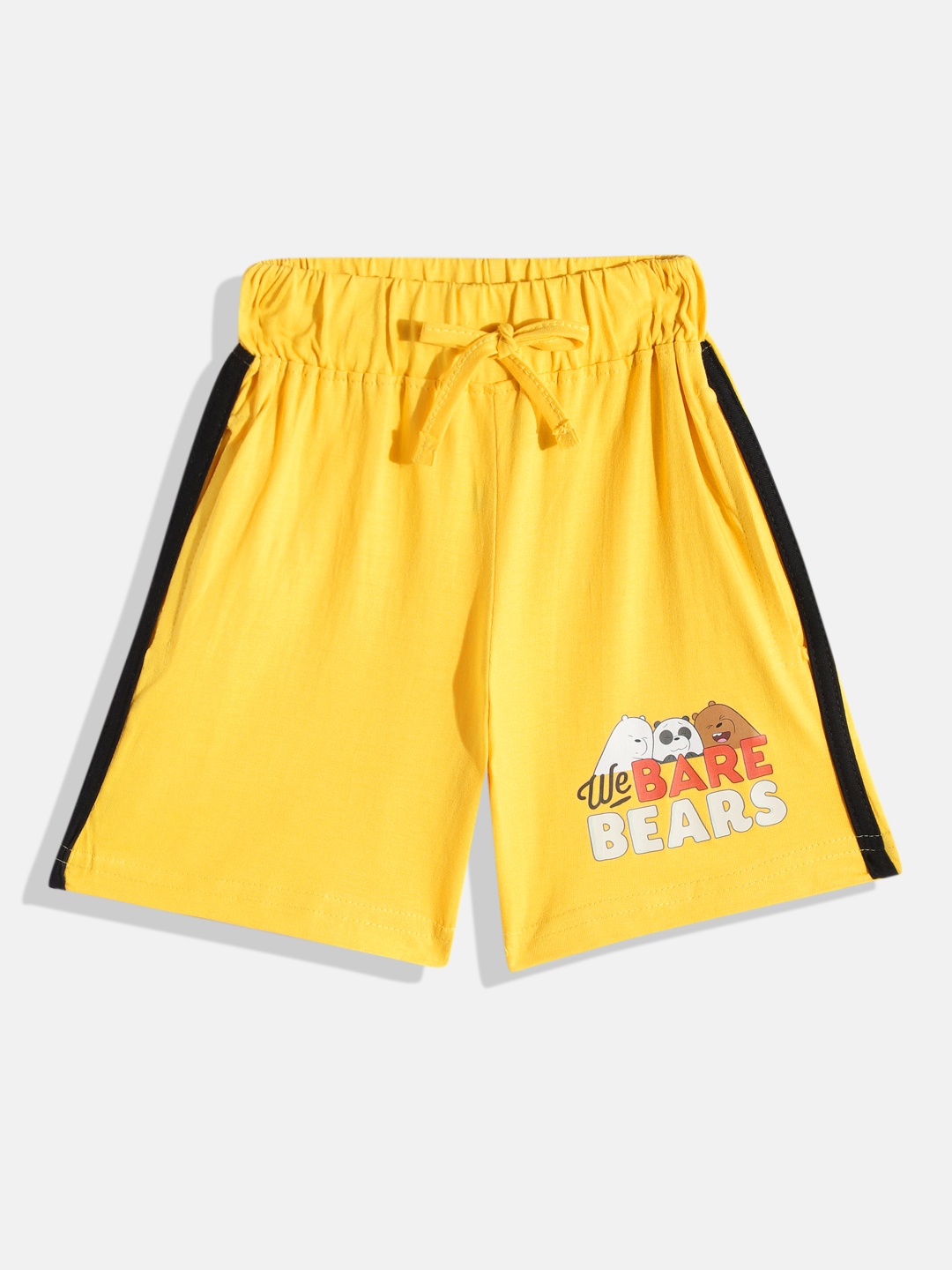 

YK X Minute Mirth Boys We Bare Bears Printed Pure Cotton Shorts, Yellow