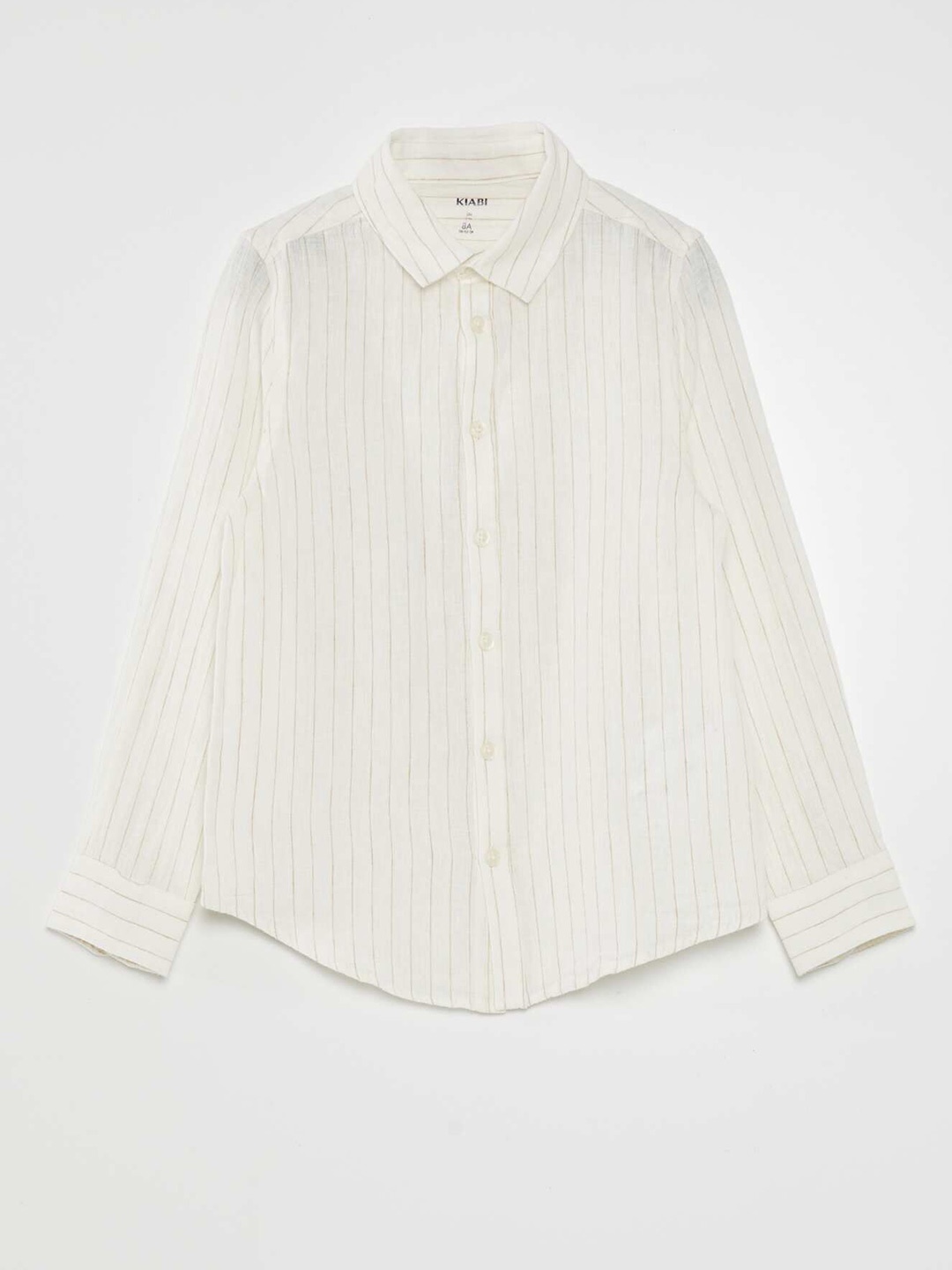 

KIABI Boys Opaque Striped Casual Shirt, White
