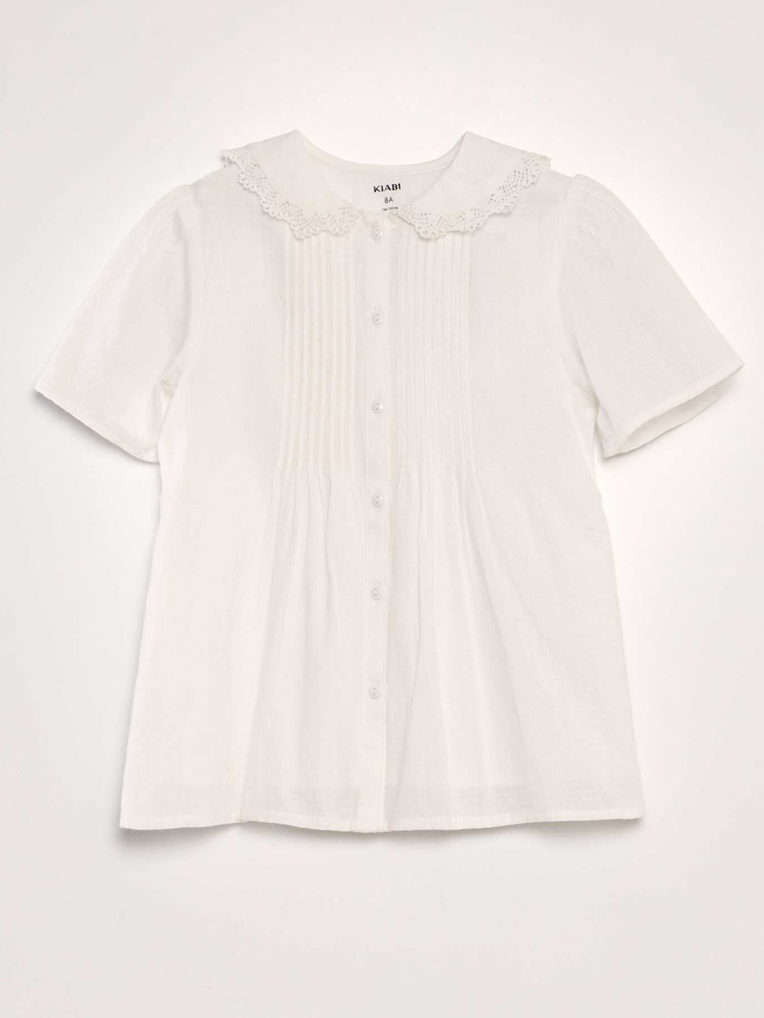 

KIABI Girls Opaque Casual Shirt, White