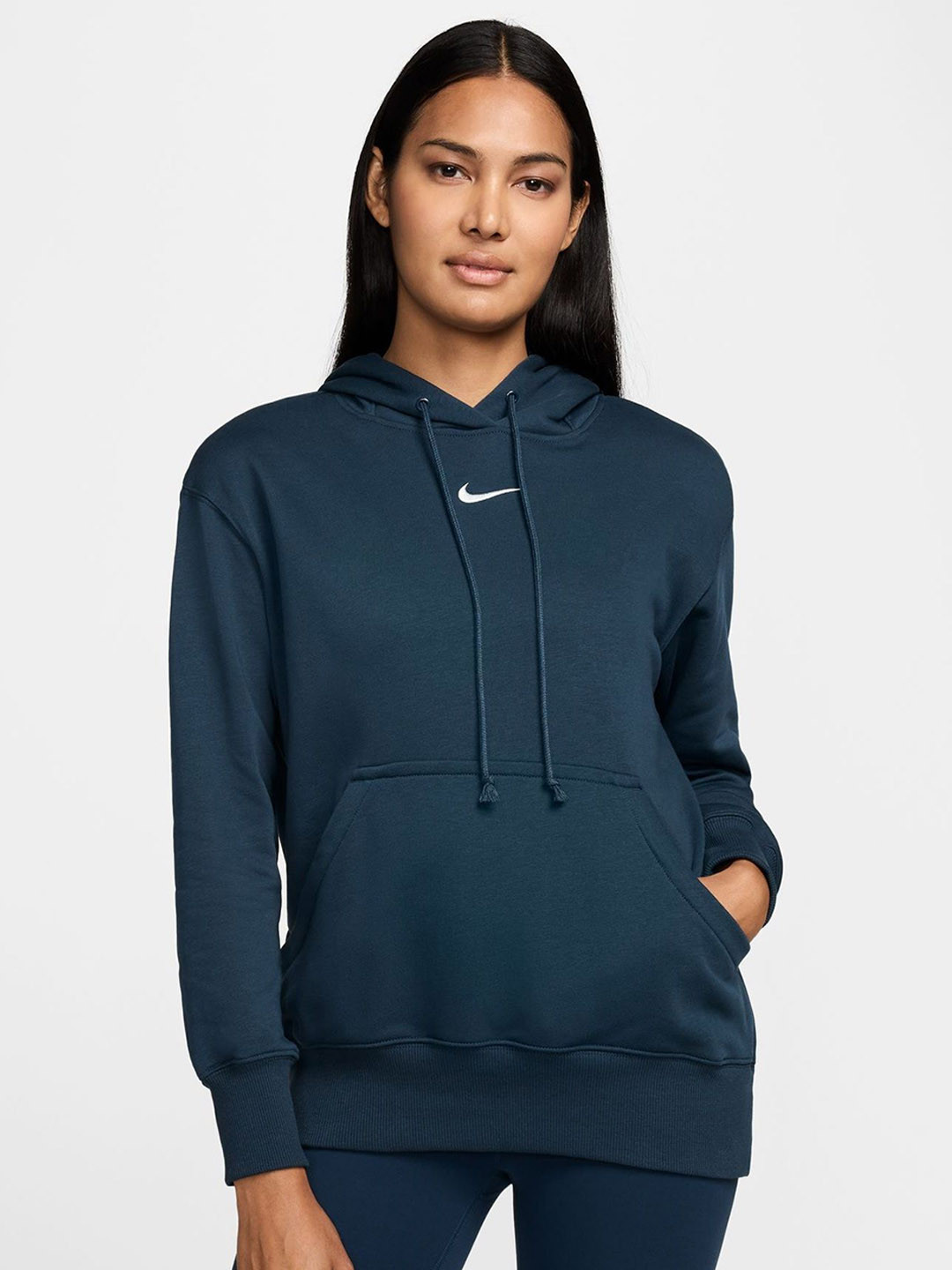 

Nike Sportswear Phoenix Fleece Women's Oversized Sweatshirt French Terry Hoodie, Blue