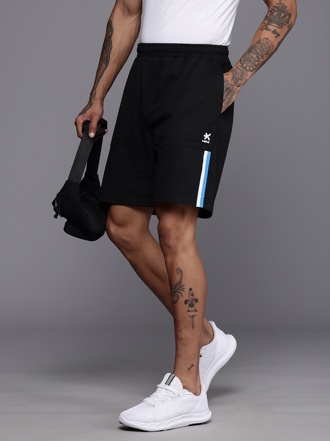 

HRX by Hrithik Roshan Regular Fit Lifestyle Casual Shorts, Black