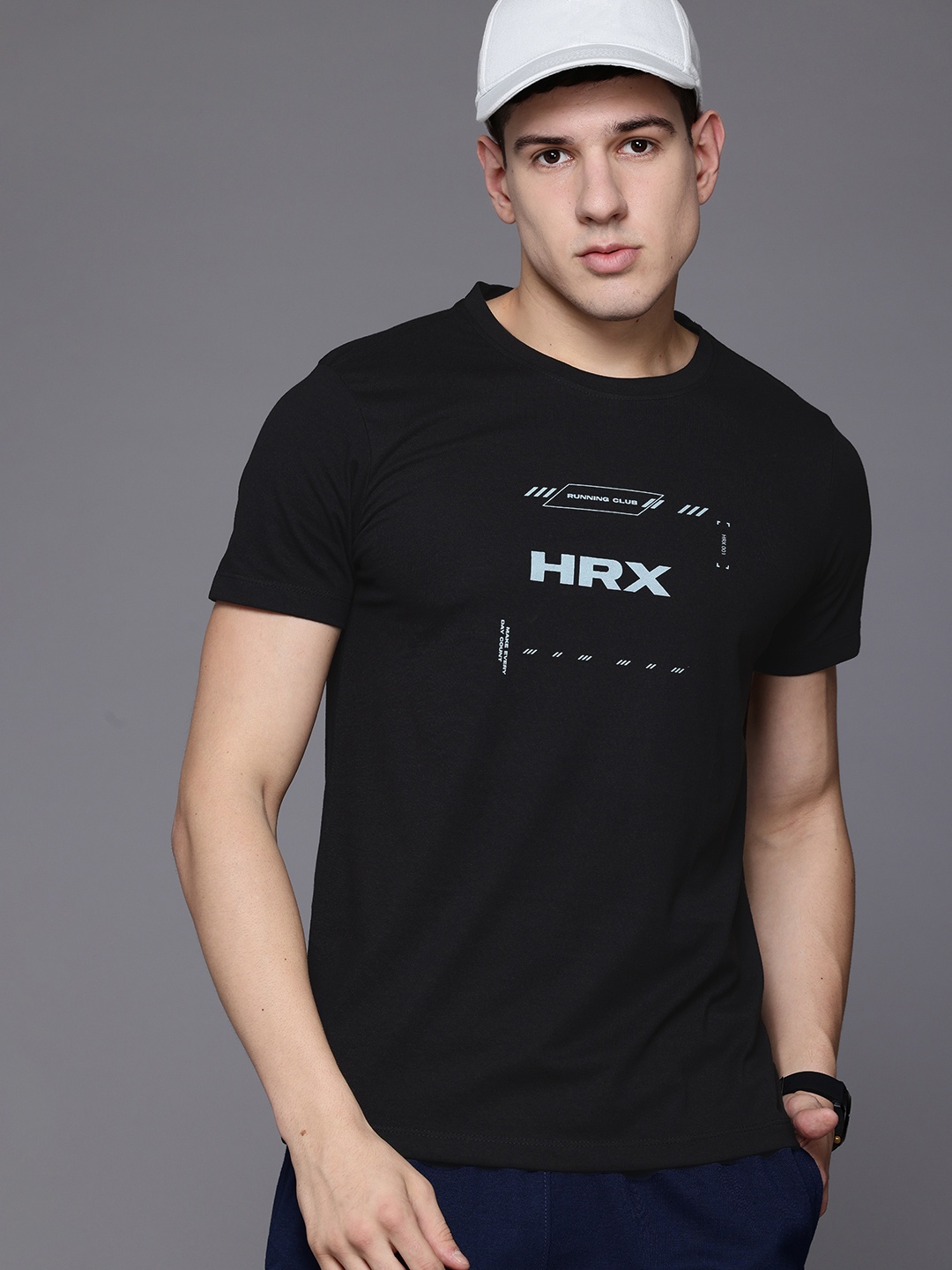 

HRX by Hrithik Roshan Typography Print T-shirt, Black