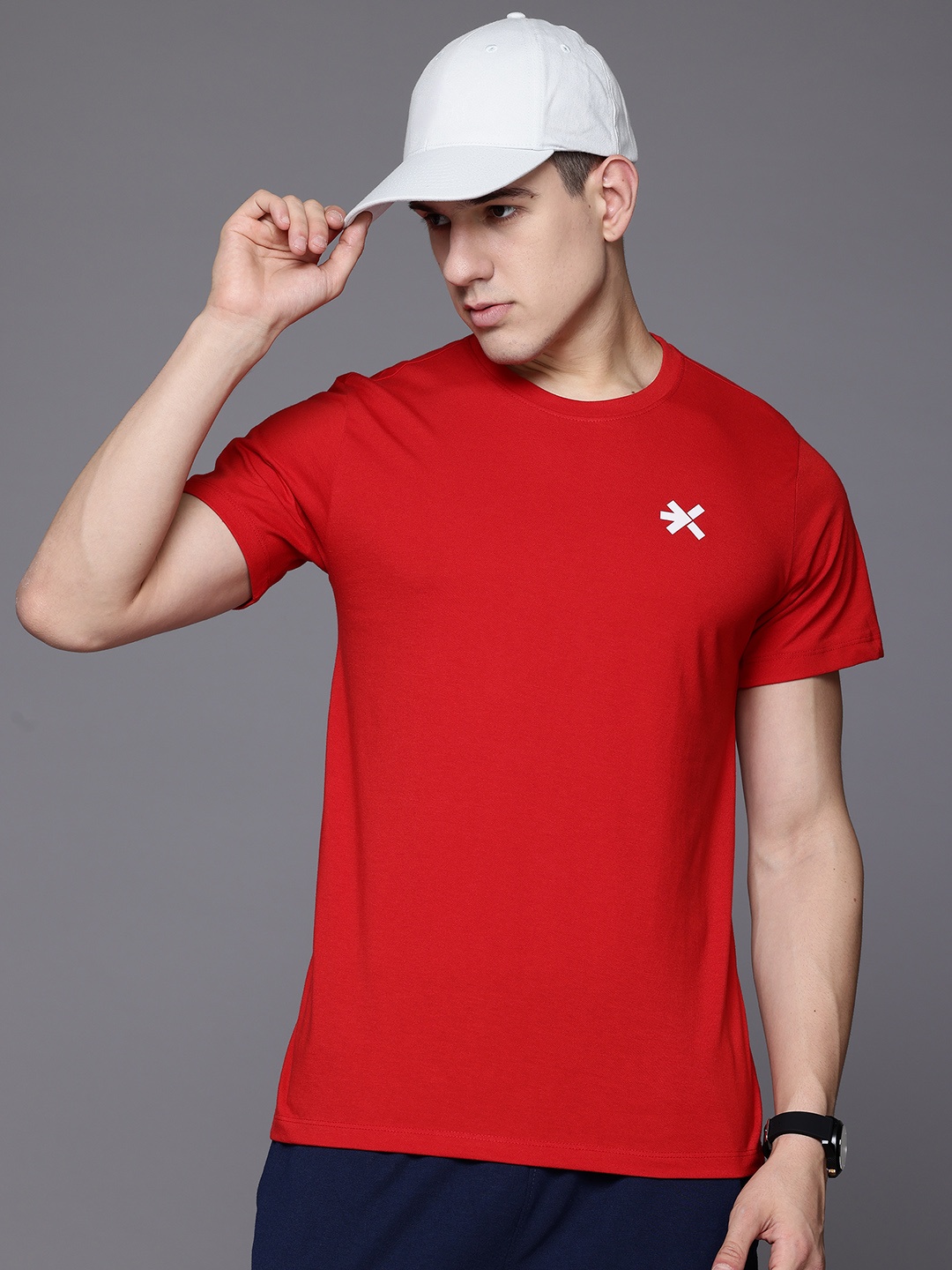 

HRX by Hrithik Roshan Typography Printed T-shirt, Red