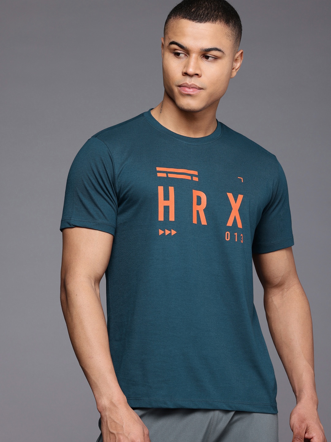 

HRX by Hrithik Roshan Printed Lifestyle T-shirt, Navy blue
