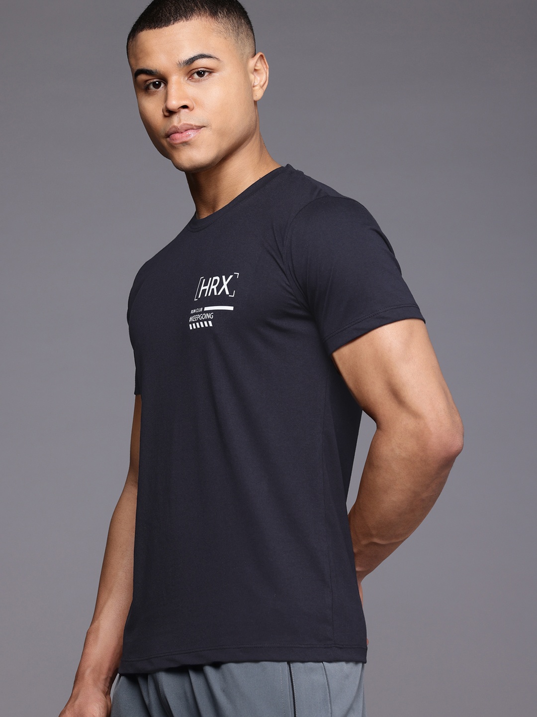 

HRX by Hrithik Roshan Printed Lifestyle T-shirt, Black