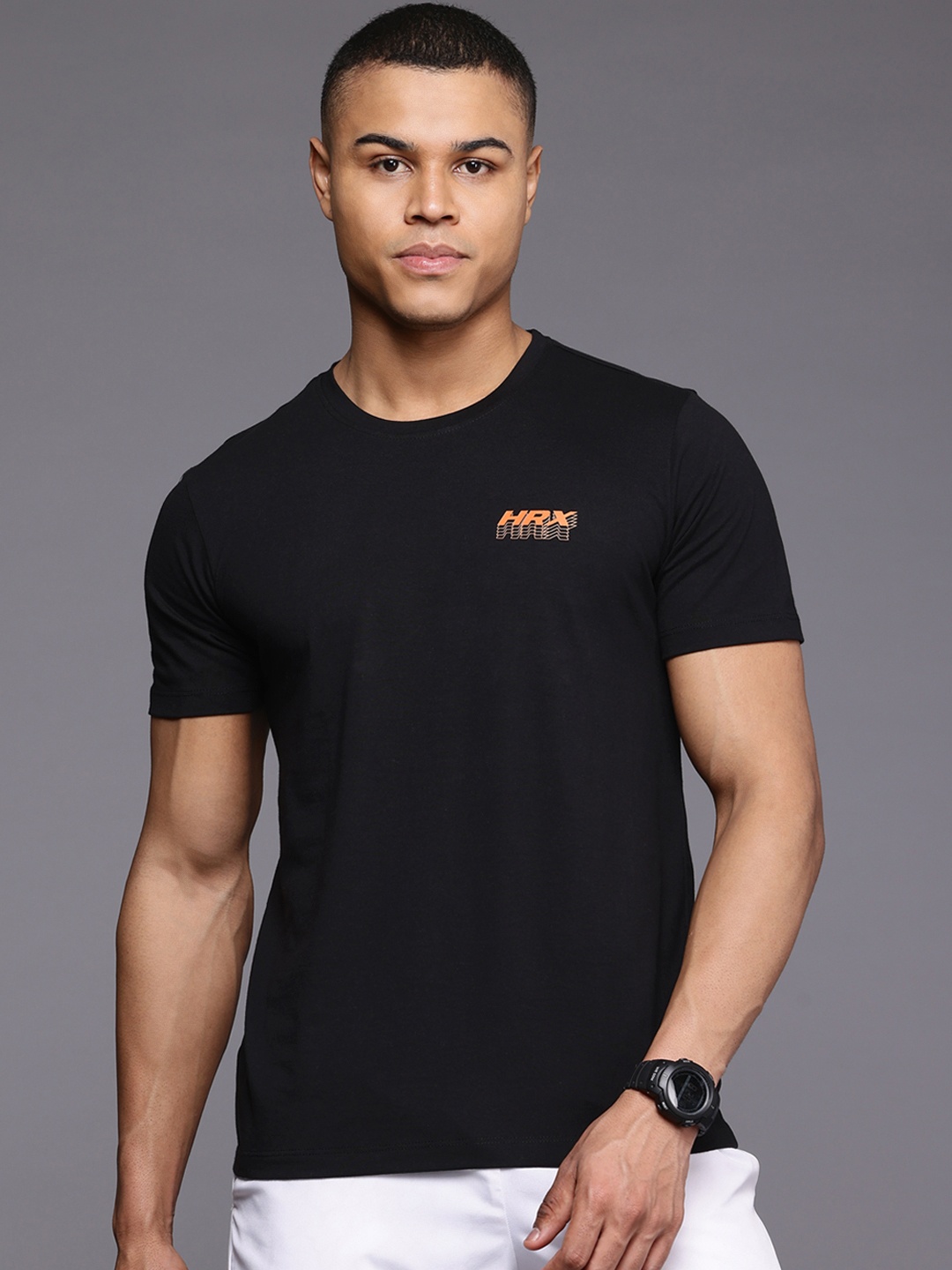 

HRX by Hrithik Roshan Printed Lifestyle T-shirt, Black