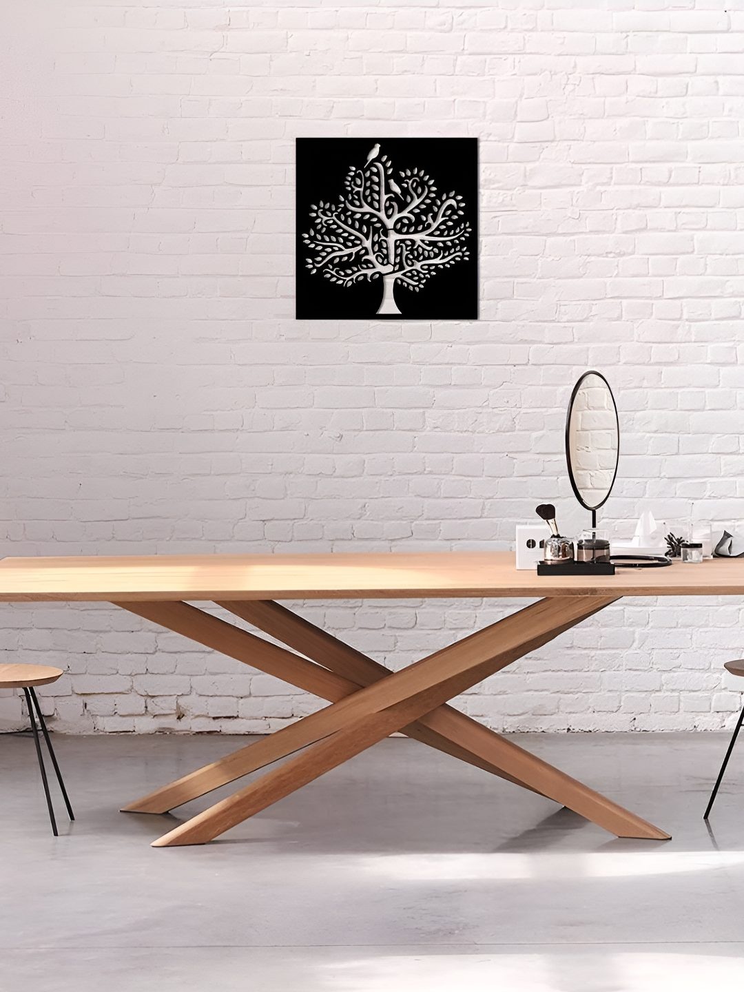 

VAH Kya Bat Hai !! Black Tree Branch Textured Wooden Wall Decor