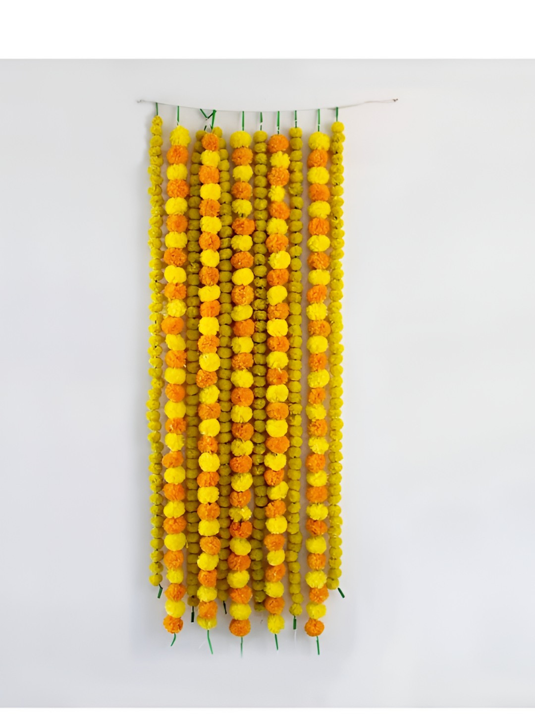

VAH Kya Bat Hai !! Yellow and Orange Marigold Garlands Hanging Toran