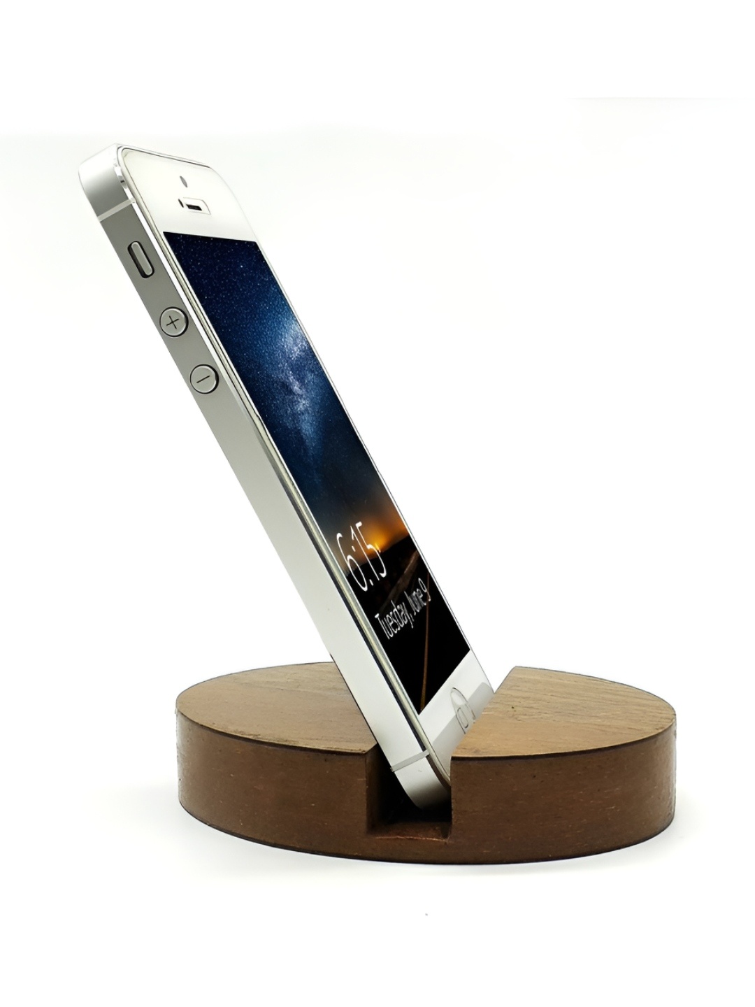 

VAH Kya Bat Hai !! Brown Wooden Oval Shaped Mobile Holder