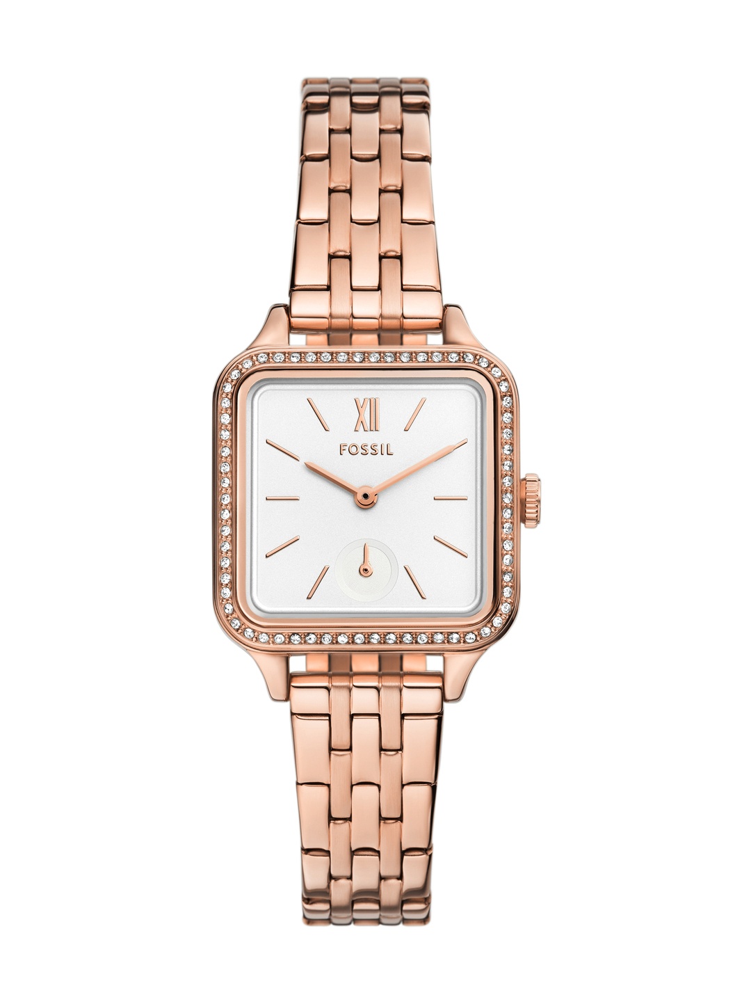 

Fossil Women Colleen Embellished Analogue Watch BQ3980, White