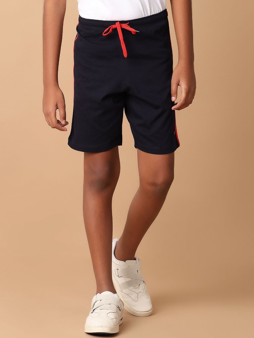 

V-Mart Boys High-Rise Sports Shorts, Navy blue