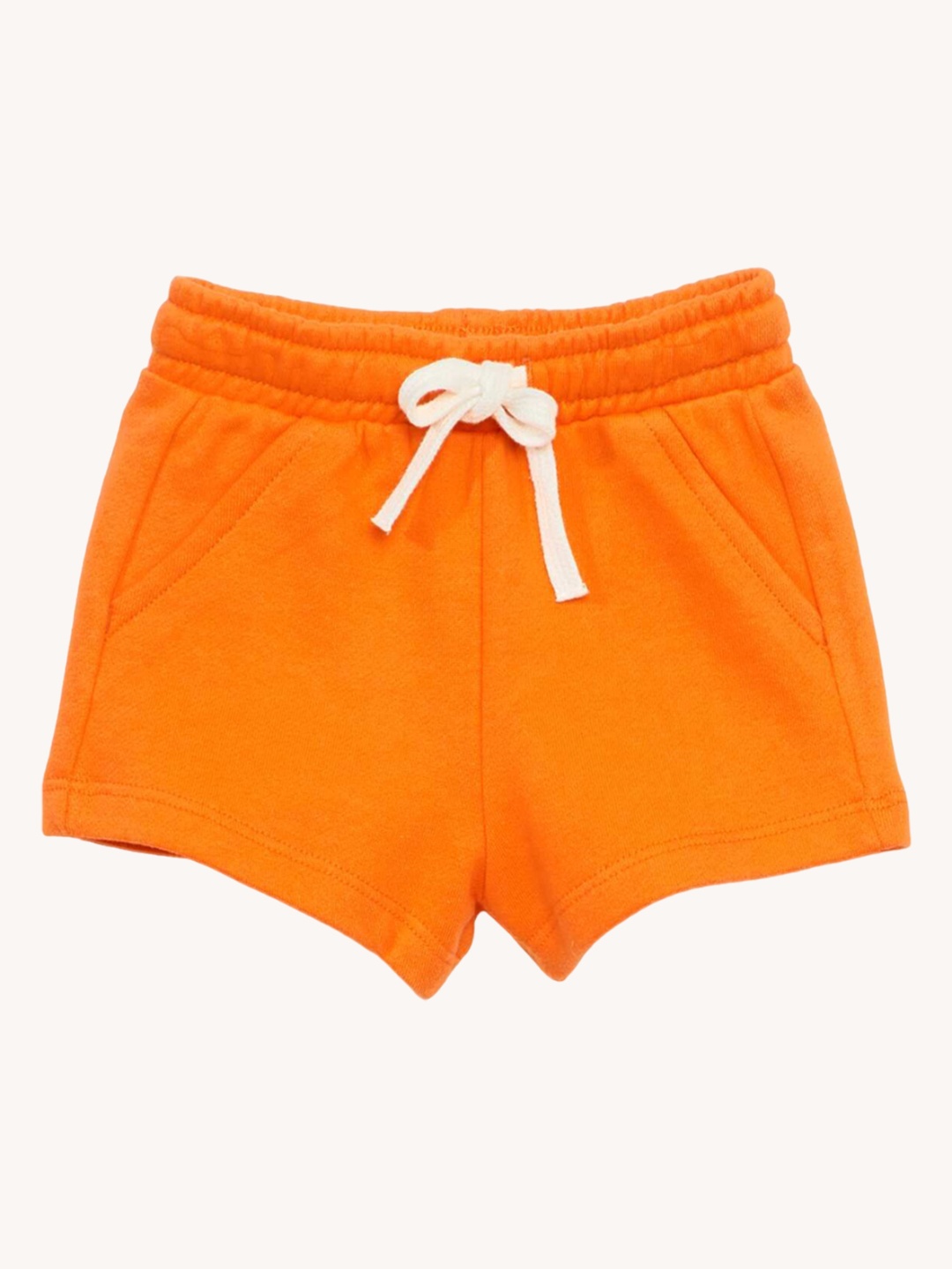 KIABI Boys Solid Mid-Rise Regular Fit Outdoor Above Knee Regular Shorts, Orange
