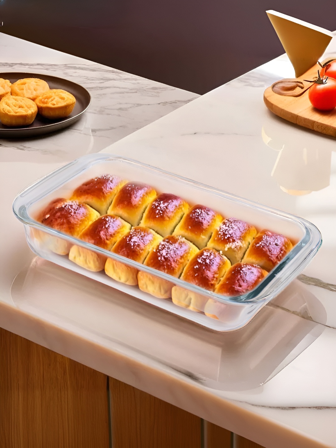 

The Better Home Zeno Transparent Borosilicate Glass Baking Tray 3 Ltr
