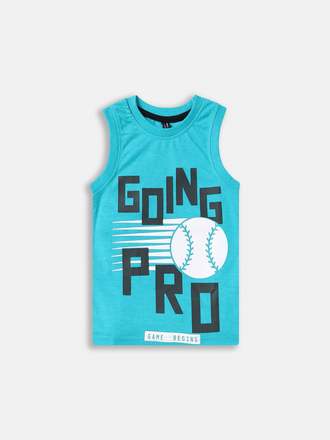 

Here&Now X Game Begins Boys Typography Printed T-shirt, Blue
