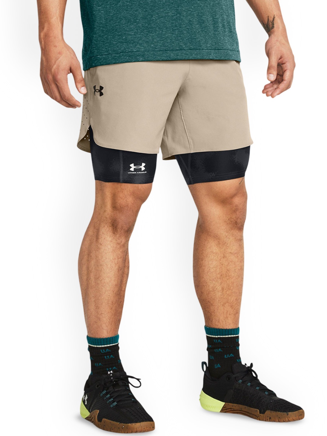 

UNDER ARMOUR Men's Training Regular Shorts, Brown