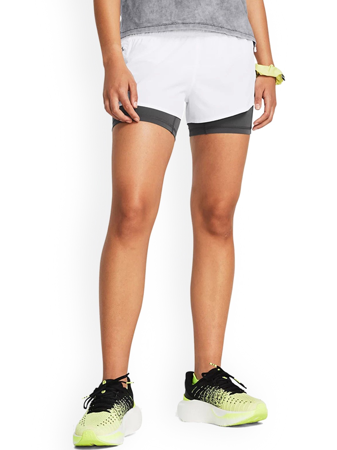 

UNDER ARMOUR UA Women Running Loose Fit Sports Shorts, White