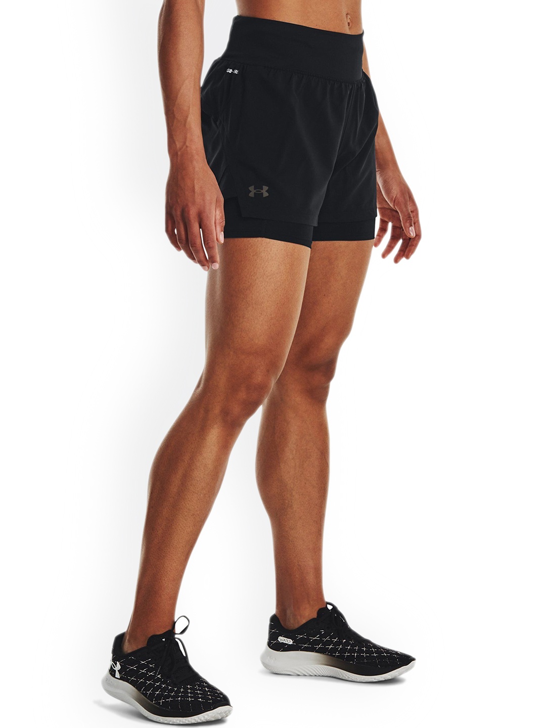 

UNDER ARMOUR UA Running 2 In 1 Slim Fit Shorts, Black