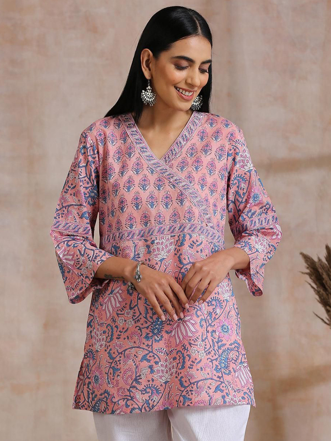 

Tahiliya Printed Tunic, Pink