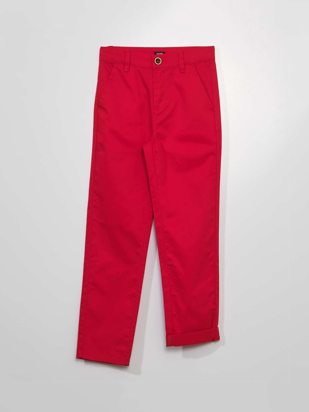 

KIABI Boys Chinos Trousers, Red