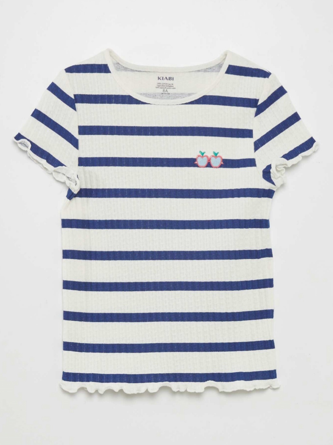 

KIABI Girls Striped T-shirt, Blue