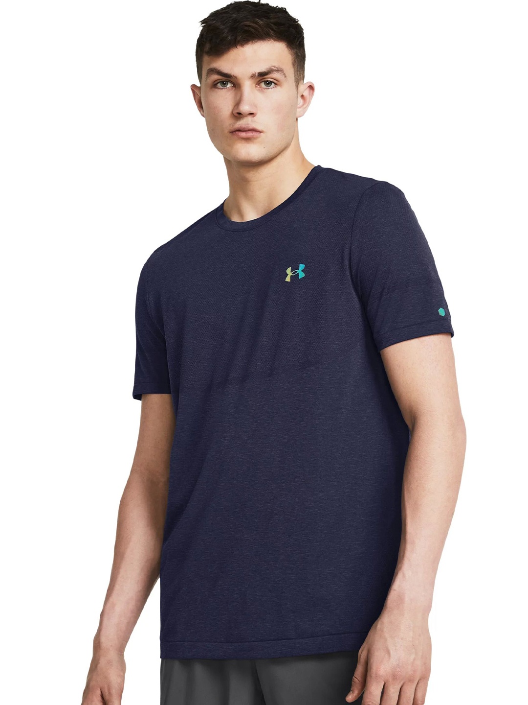 

UNDER ARMOUR Rush Seamless Legacy Tshirts, Blue