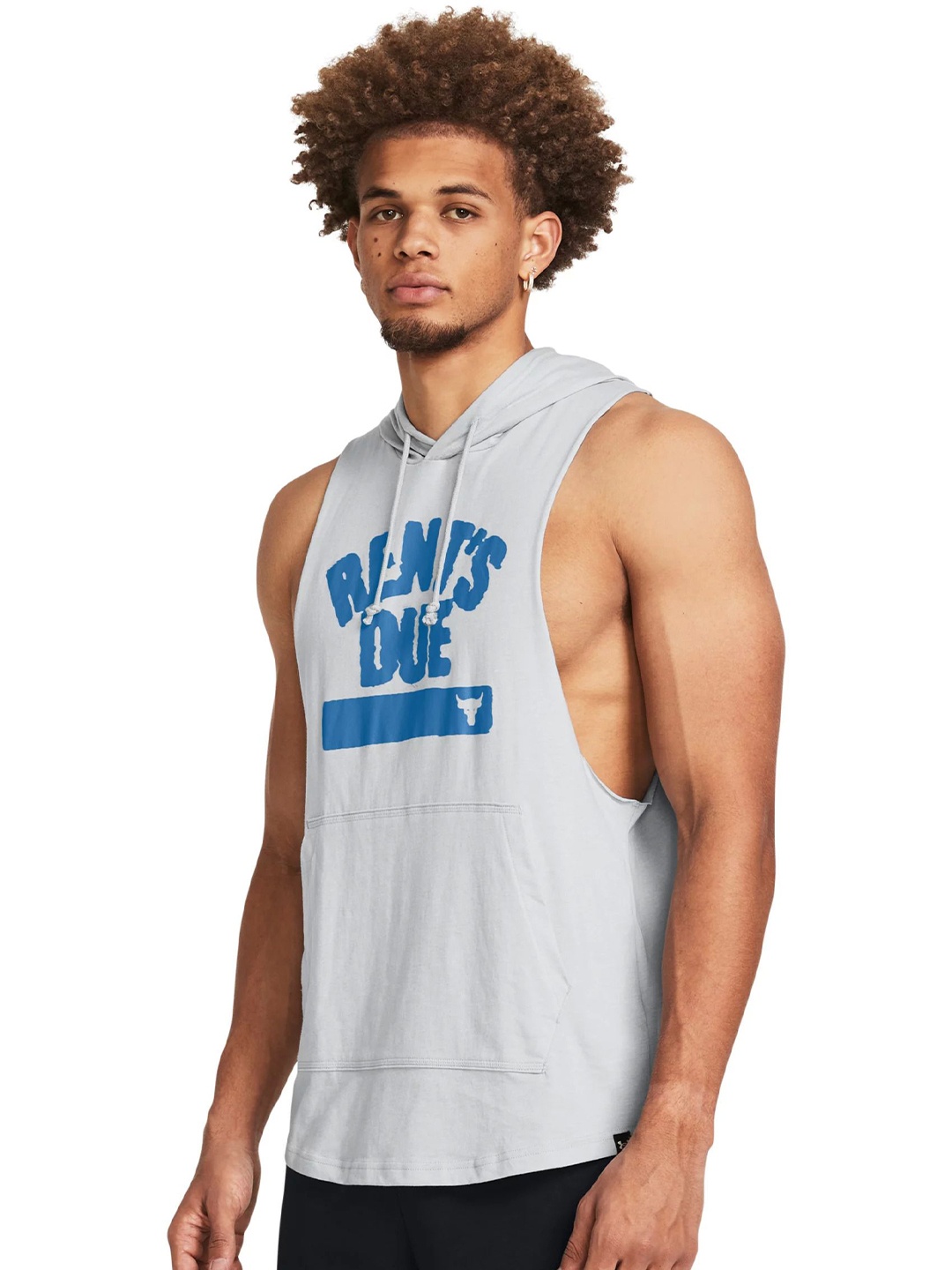 

UNDER ARMOUR Rents Due Printed Relaxed-Fit Sleeveless Project T-Shirts, Grey