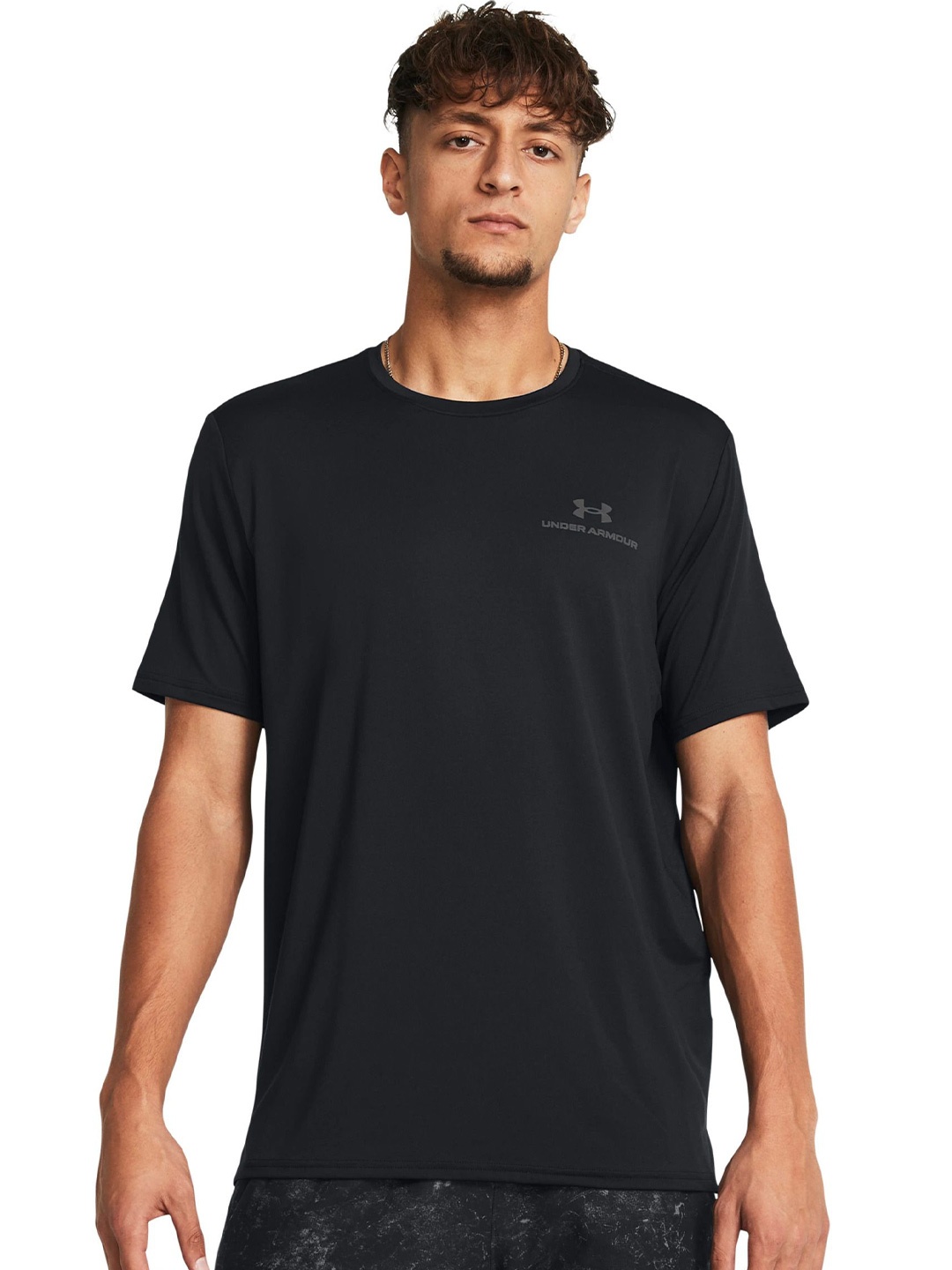 

UNDER ARMOUR Men Vanish Energy Short sleeves Round Neck Tshirts, Black