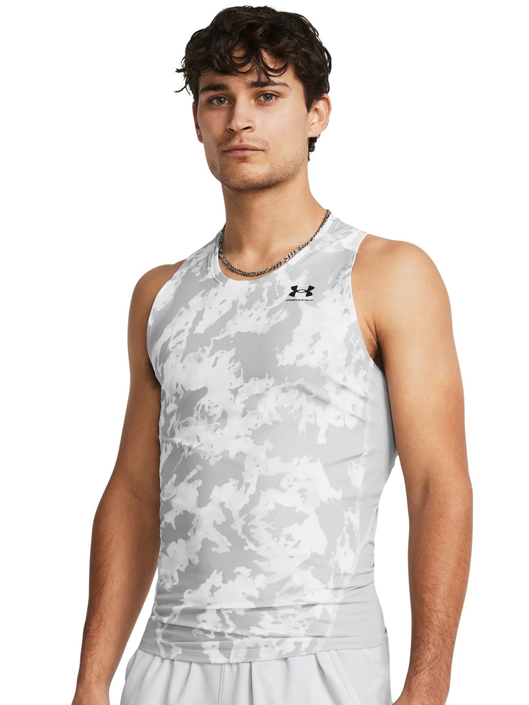 

UNDER ARMOUR Heatgear IsoChill Printed Tank Tshirts, Grey