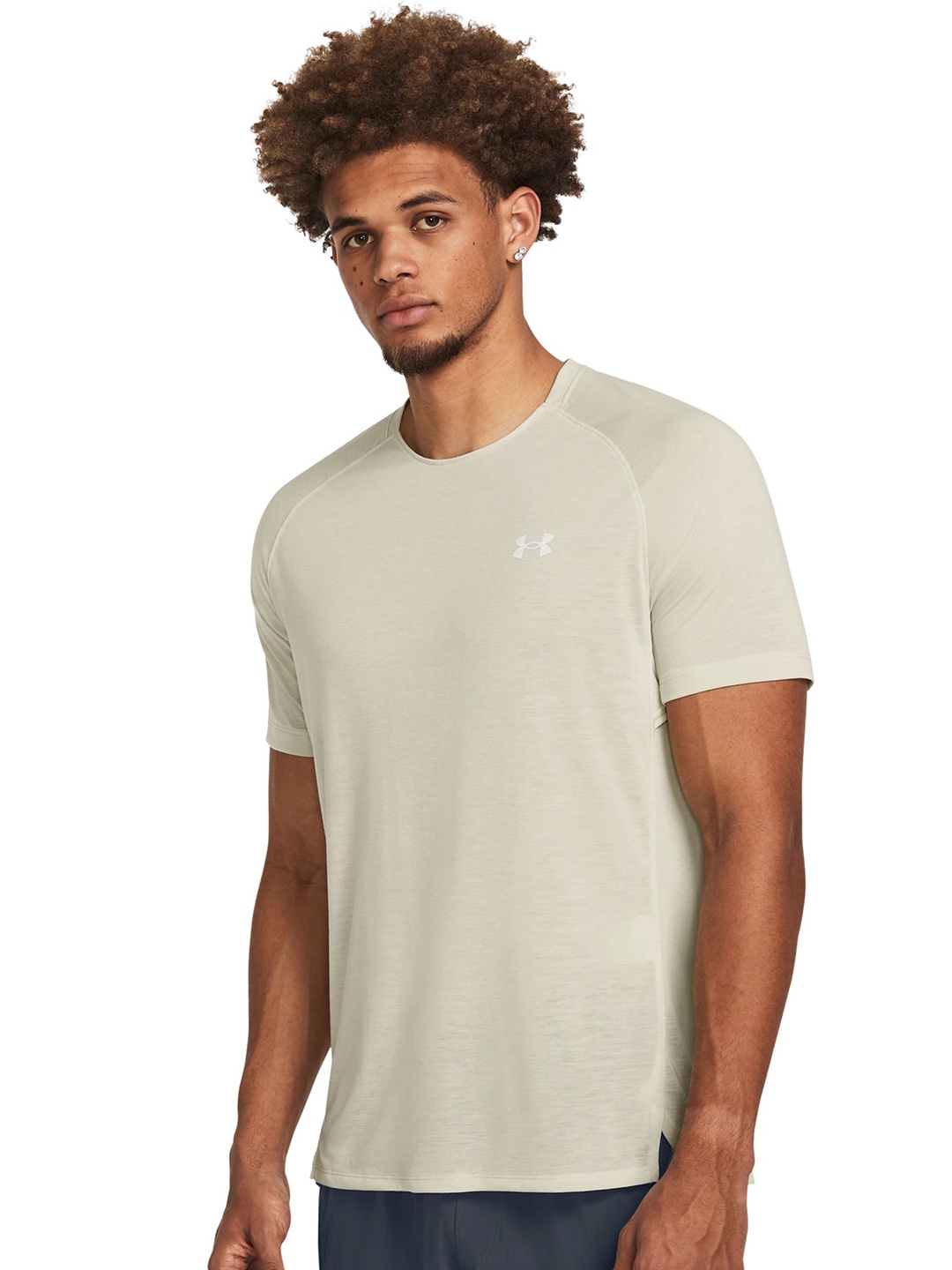 

UNDER ARMOUR Men TRAIL RUN SHORTSLEEVE Round Neck Tshirts, Brown
